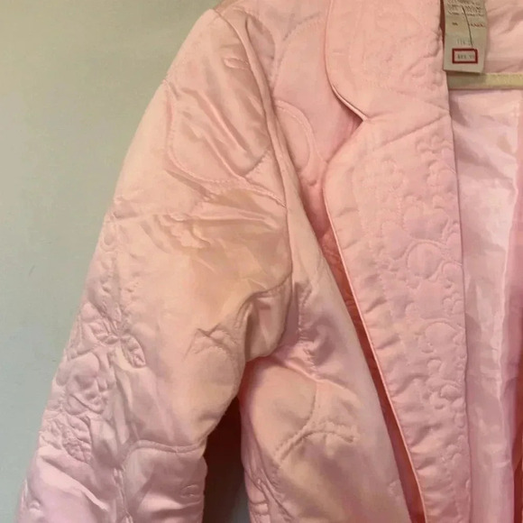 NWT Lord &  Taylor vintage pink robe with belt - Picture 6 of 7